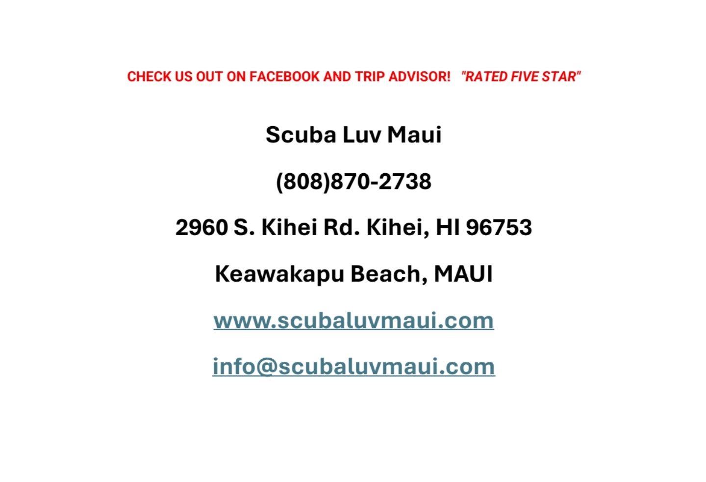 Maui Diving